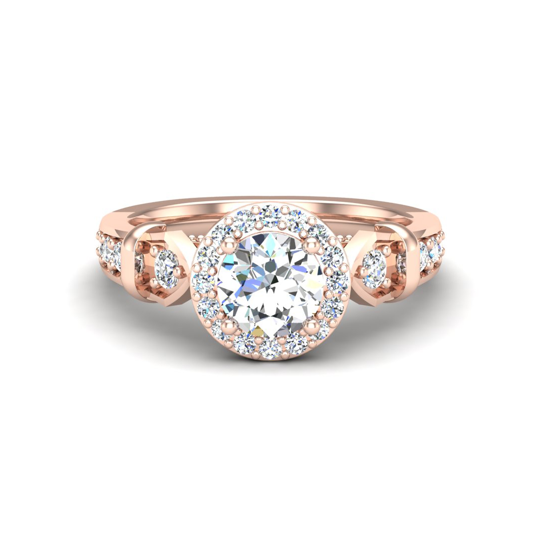 Brynn Halo Engagement Ring